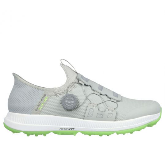 Go Golf Elite 5 Slip 'In Mens Golf Shoes - Grey/Lime