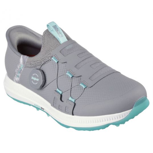 Go Golf Elite 5 Slip 'In Ladies Golf Shoes - Grey/Aqua
