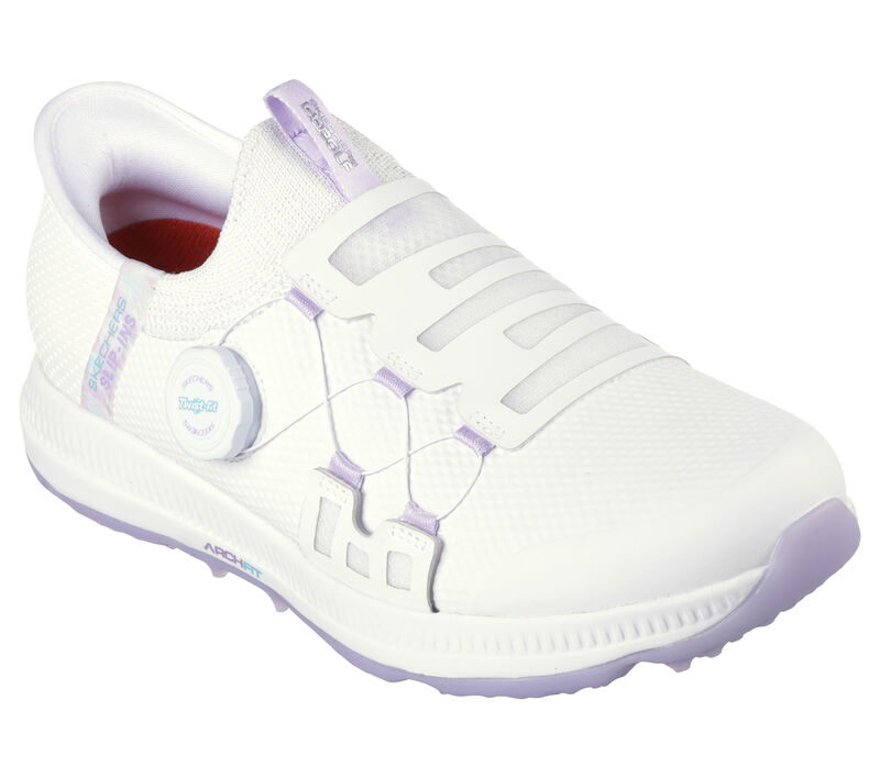 Product Image for Go Golf Elite 5 Slip 'In Ladies Golf Shoes - White/Lavender