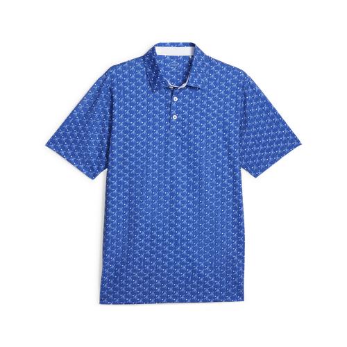 Mattr Palms Polo Blue/White