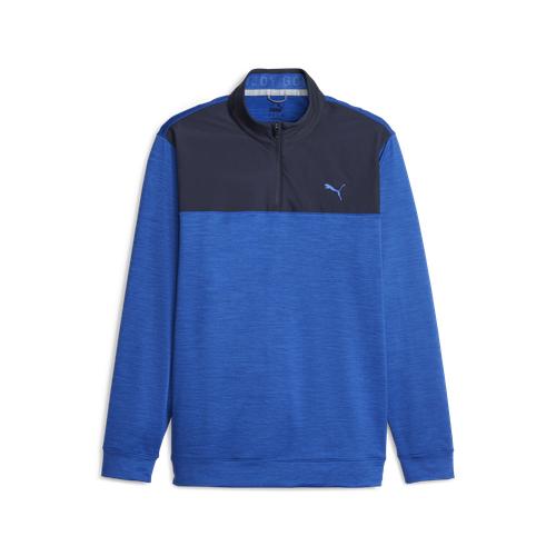 Cloudspun Colorblock 1/4 Zip Sweater Navy Blue