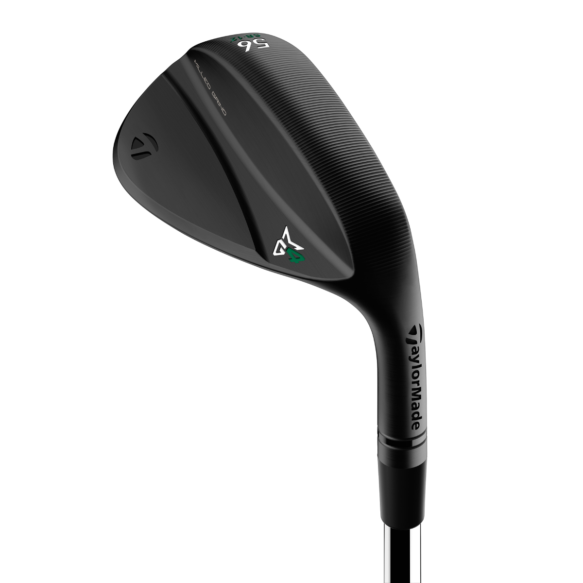 Product Image for TaylorMade Milled Grind 4 Matt Black Wedge Right 50 9 (Standard) Wedge Dynamic Gold Tour Issue 115 Lamkin Crossline 360 Black/Silver/Green