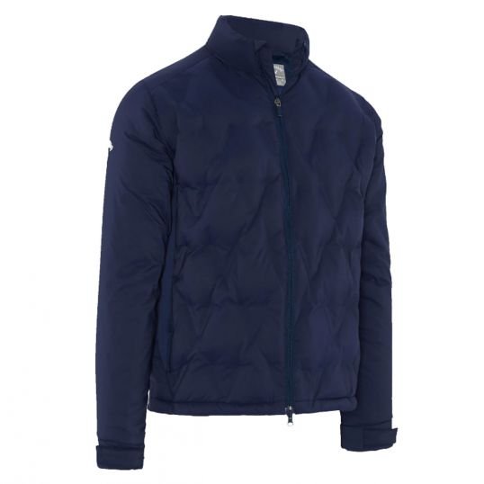 Chevron Welded Quilted Mens Jacket Peacoat