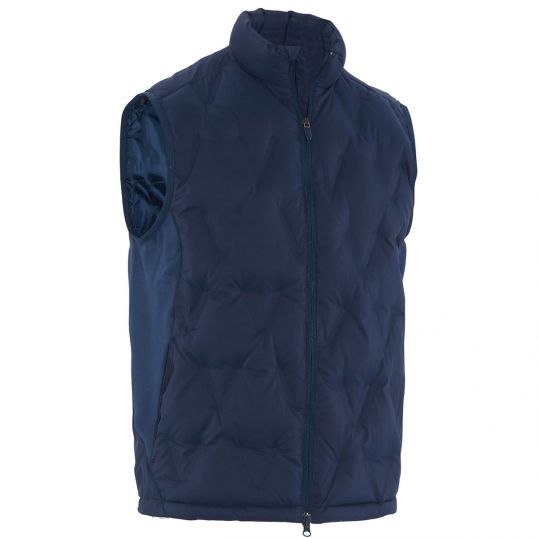 Chev Welded Quilted Puffer Gilet Peacoat