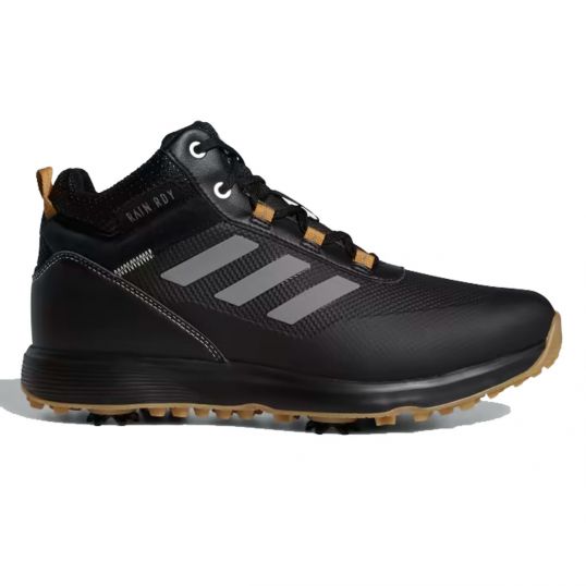 S2G Mid-Cut Mens Golf Shoes Black/Grey/Mesaa