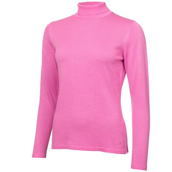 Product Image for Green Lamb Knox Cashmere Mix Roll Neck Sweater Bubblegum Ladies 10 Bubblegum