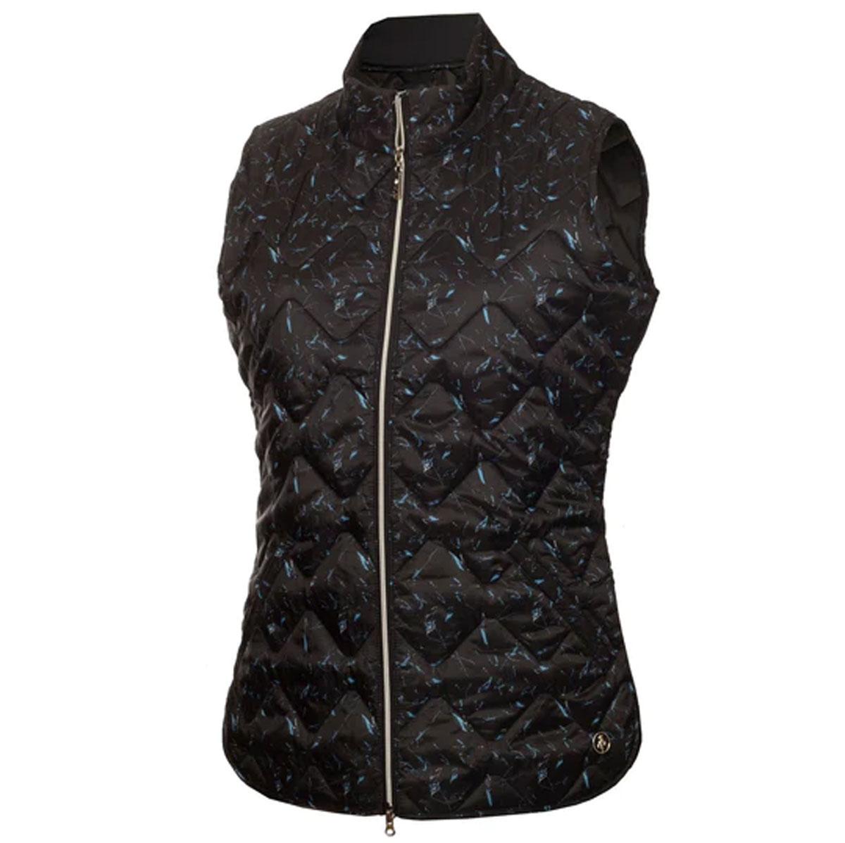Product Image for Green Lamb Krina Quilted Gilet Navy Reflective Print Ladies 16 Navy Reflective Print