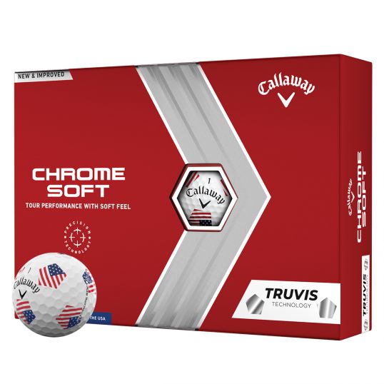 Chrome Soft Truvis Team USA Golf Balls