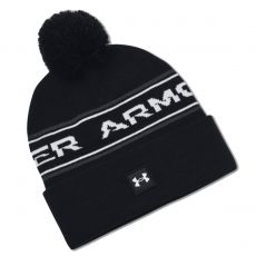 Halftime Pom Beanie Black