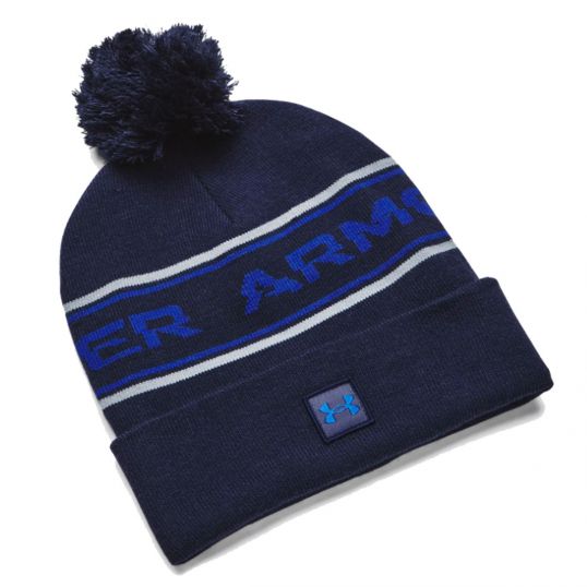 Halftime Pom Beanie Navy
