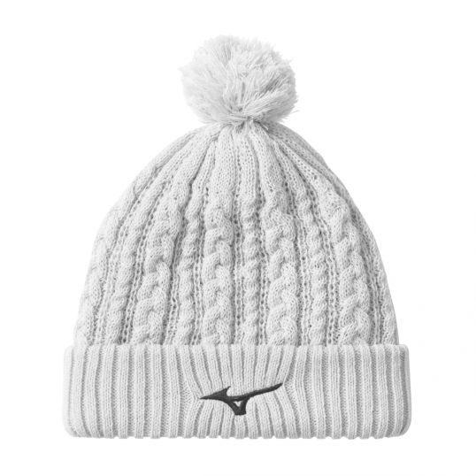Knit Bobble Hat Mens One Size Grey