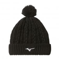 Knit Bobble Hat Mens One Size Black