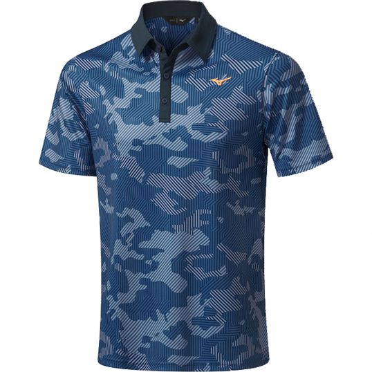 Winter Camo Polo Navy