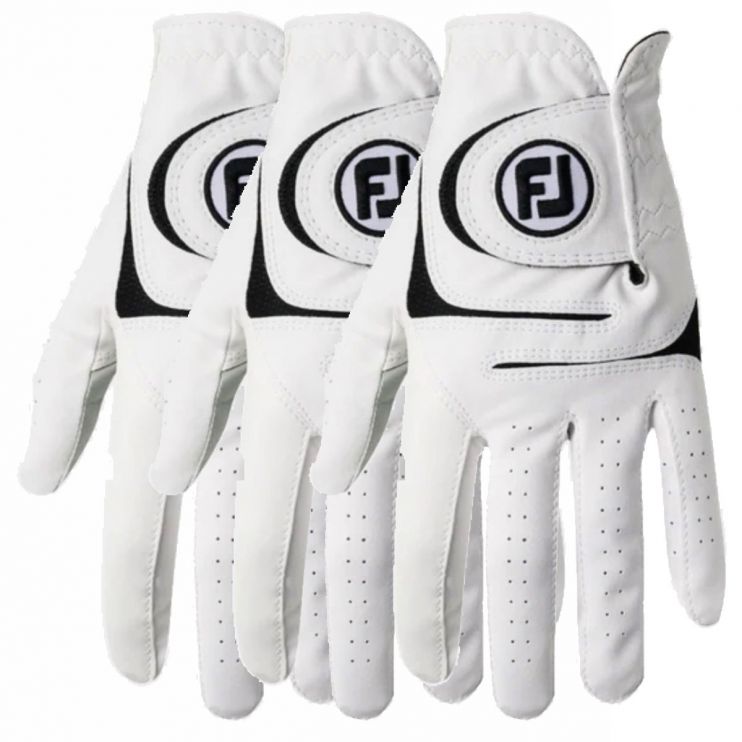 FootJoy 3 Pack WeatherSof Golf Gloves Bundle