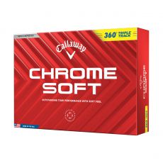 Chrome Soft 360 Triple Track Yellow Golf Balls