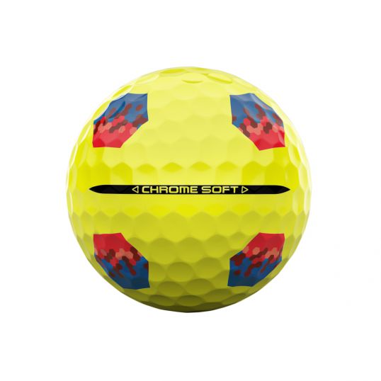 Chrome Soft TruTrack Yellow Golf Balls