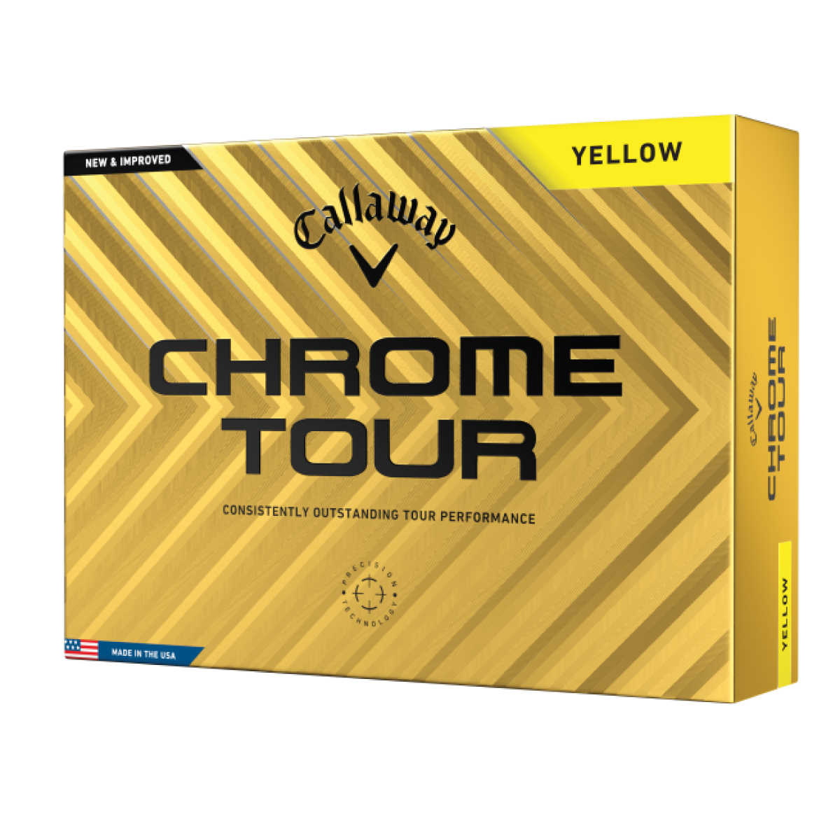 Product Image for Callaway Chrome Tour Yellow Golf Balls 2025