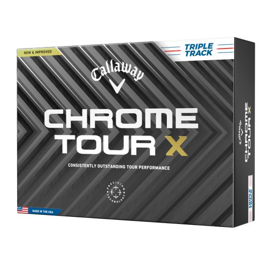 Chrome Tour X Triple Track Golf Balls 2025