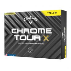 Chrome Tour X Yellow Golf Balls