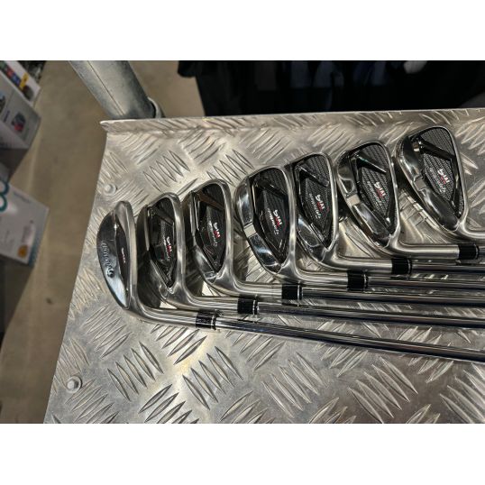 M4 Irons Steel Shafts Left Regular KBS Max 85 5-PW+SW (Used - 4 Star)
