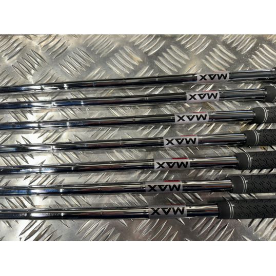 M4 Irons Steel Shafts Left Regular KBS Max 85 5-PW+SW (Used - 4 Star)