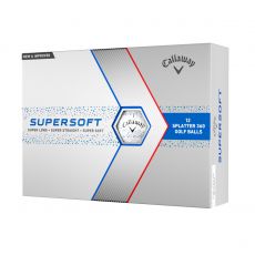 Supersoft Blue Splatter Golf Balls