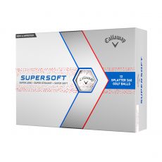 Supersoft Red Splatter Golf Balls