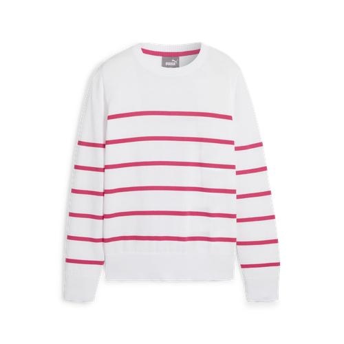 Resort Crewneck Ladies Sweater White/Pink