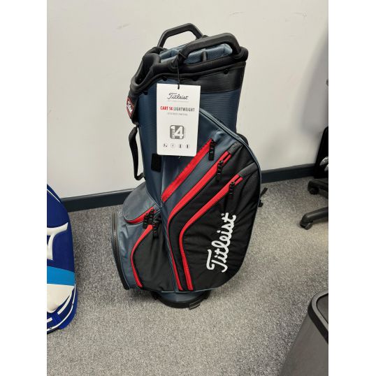 Titleist Cart 14 Lightweight Golf Bag 2021 Charcoal/Black/Red (Not