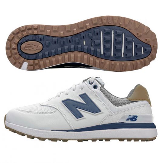 574 Greens Mens Golf Shoes White/Navy