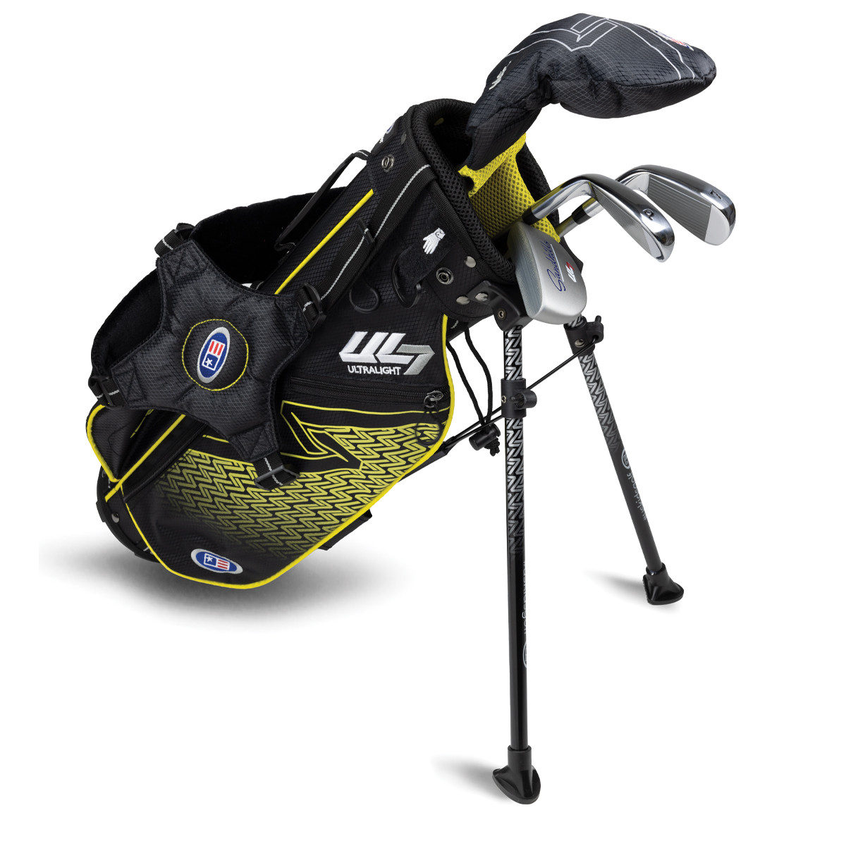 Product Image for US Kids Ultralight UL7 42" Yellow 4 Club Junior Golf Set Left