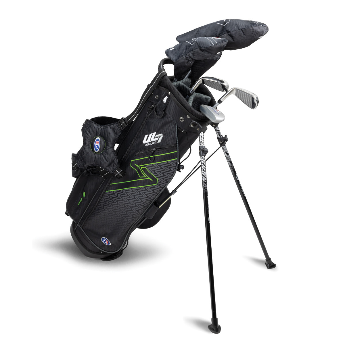 Product Image for US Kids Ultralight UL7 57" Green 5 Club Junior Golf Set Left