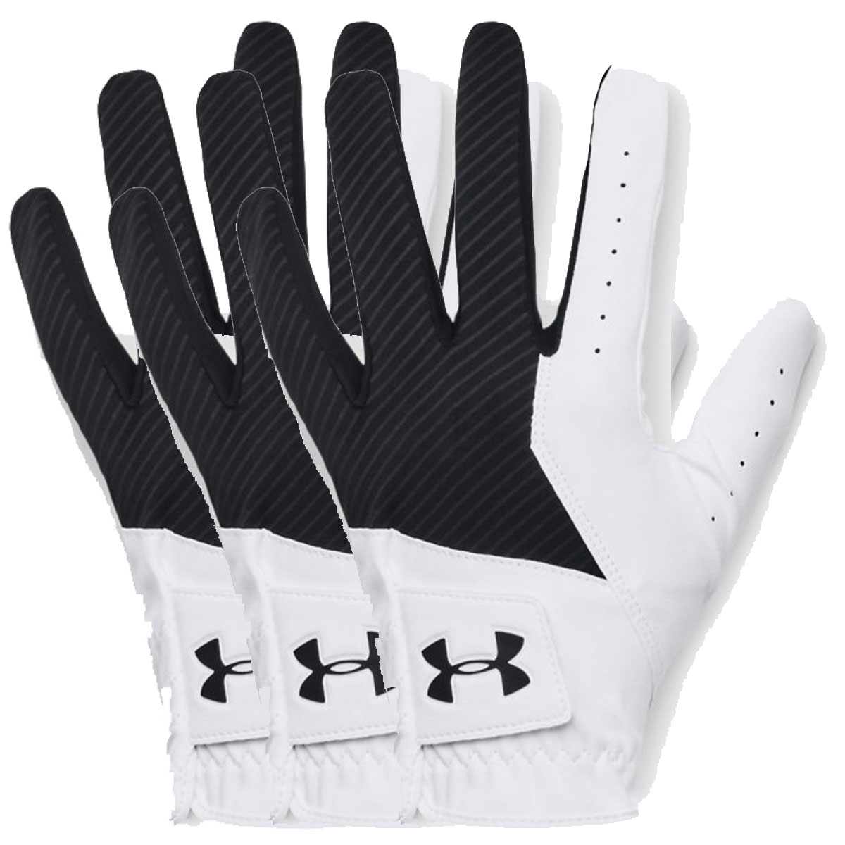 Product Image for Medal Mens Golf Glove White/Black 3 Glove Offer