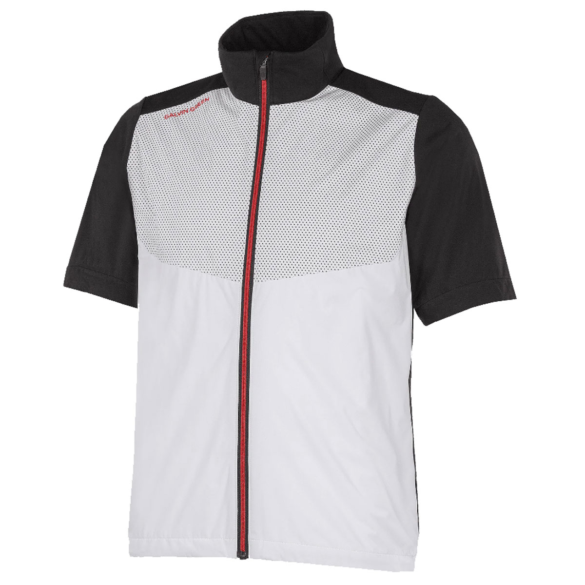 Product Image for Livingston Windproof Short Sleeve Jacket White/Black/Red