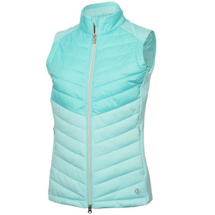 Product Image for Green Lamb Noelle Ladies Quilted Gilet Aqua Ladies 10 Aqua