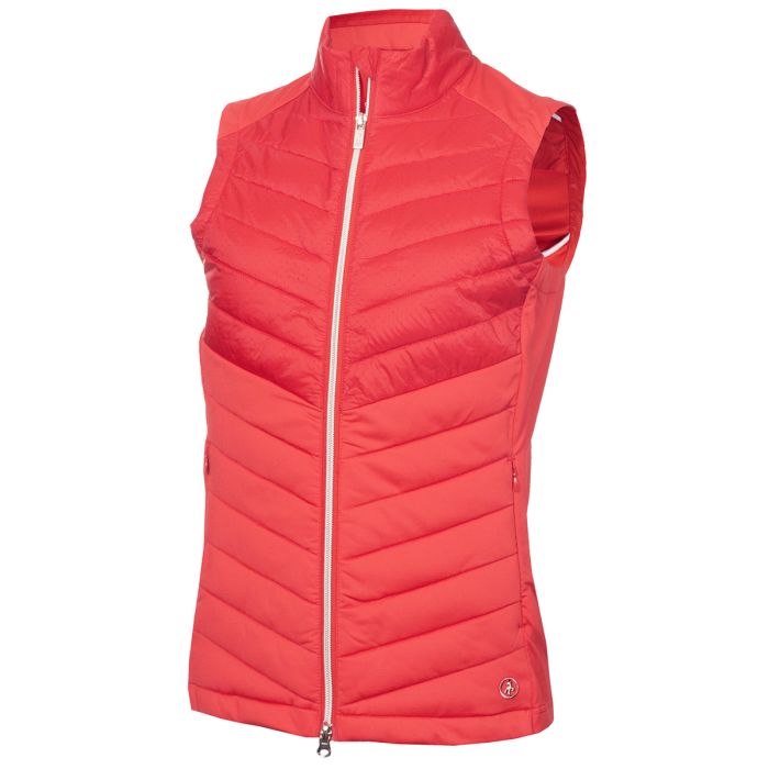 Product Image for Green Lamb Noelle Ladies Quilted Gilet Poppy Ladies 12 Poppy