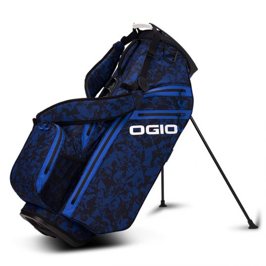 All Elements Hybrid Stand Bag Blue Floral Abstract