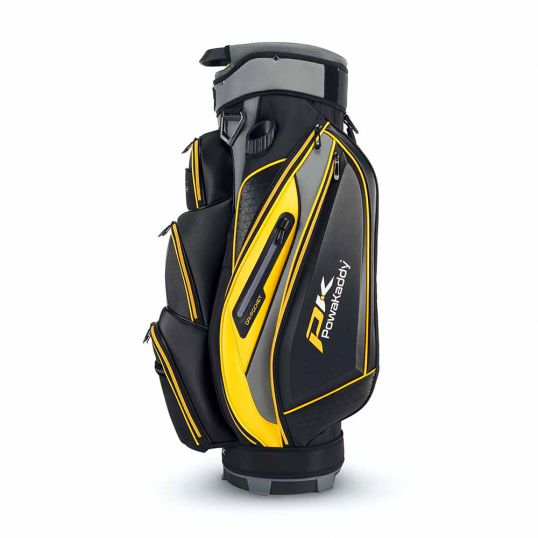 Premium Tech Cart Bag Black/Gun Metal/Yellow