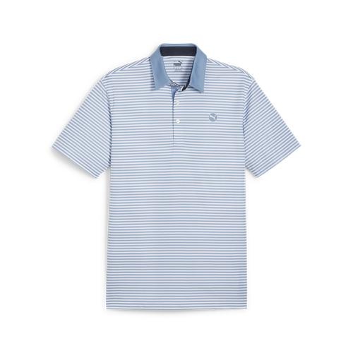 Pure Stripe Polo Blue/White