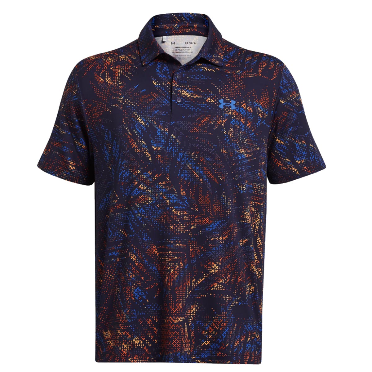 Product Image for Playoff 3.0 Printed Polo Midnight Navy/Phoenix Mens Medium Midnight Navy/Phoenix