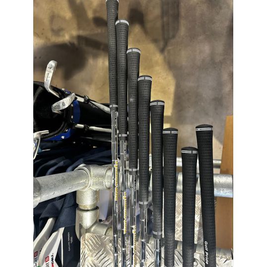 Qi10 Irons Steel Shafts Right CUSTOM 5-PW+AW+SW (Custom 48026) (Not Quite Perfect)
