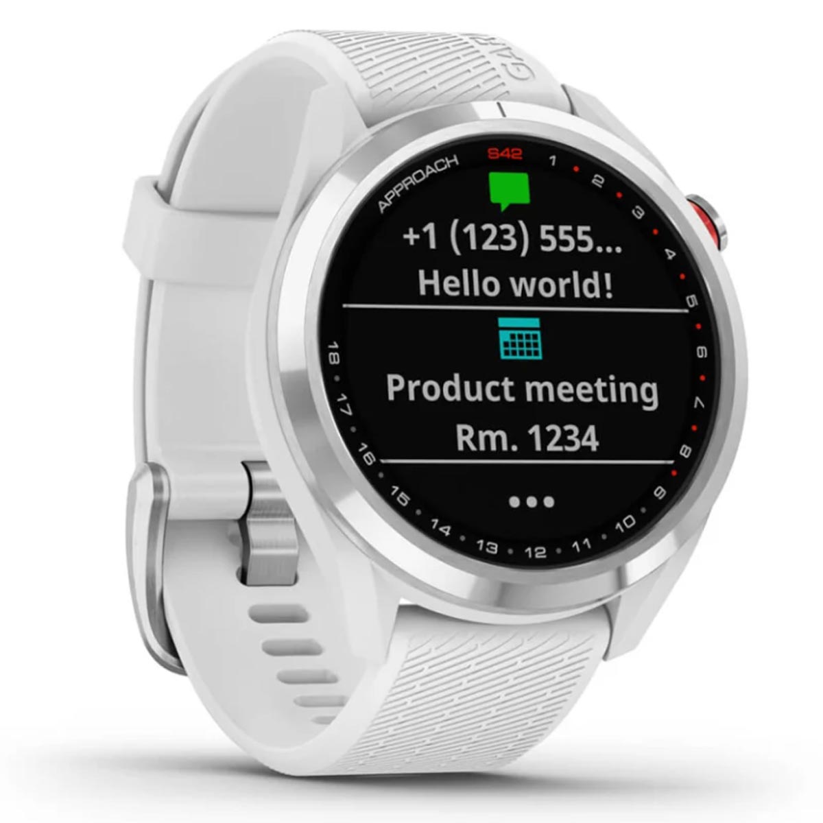 Product Image for Approach S42 GPS Watch Stainless Steel with White