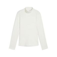 Lucy Ladies LS Mockneck Top Warm White