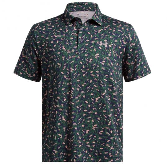 Playoff 3.0 Printed Polo Midnight Navy/Forest Green Mens Medium Midnight Navy/Forest Green