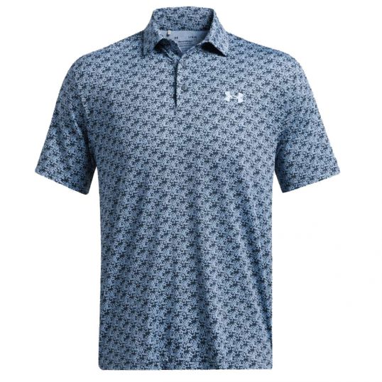 Playoff 3.0 Printed Polo Midnight Navy/Horizon Blue Mens Extra Large Midnight Navy/Horizon Blue