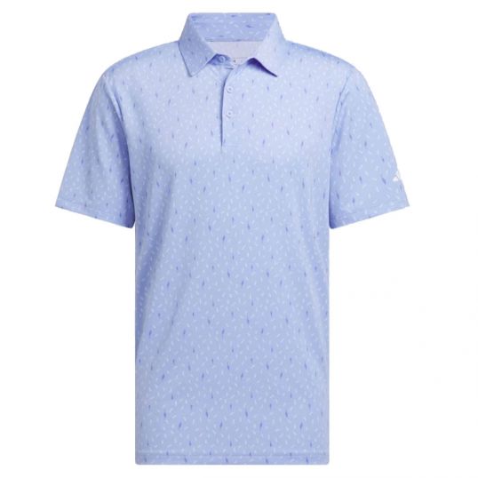 Ultimate365 Allover Print Polo Blue Spark Mens Medium Blue Spark