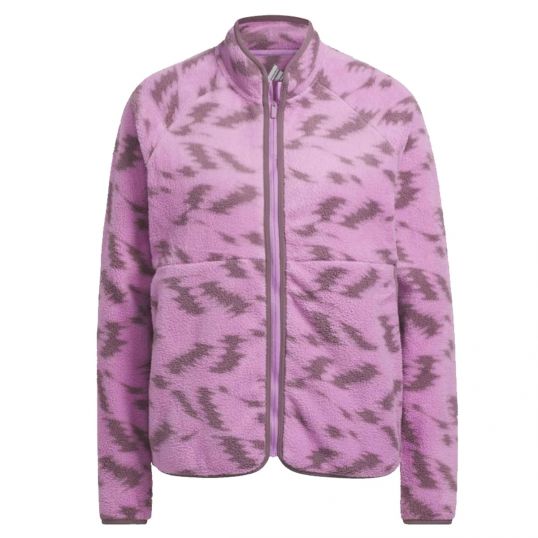 Print Fleece Ladies Jacket Purple Ladies Extra Small Purple