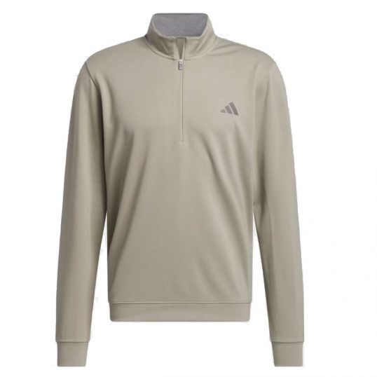 Elevated 1/4 Zip Sweater Silver Pebble Mens Small Silver Pebble