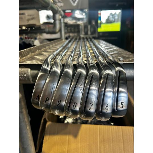 Qi10 HL Irons Steel Shafts Right CUSTOM 5-PW+AW (Custom 49300) (Not Quite Perfect)