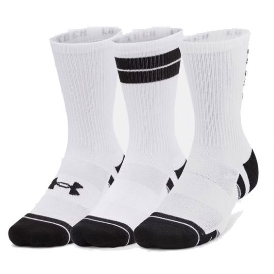 Performance Tech Crew Socks 3Pk White